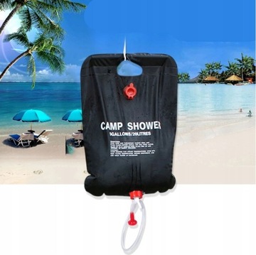 ТУРИСТИЧЕСКИЙ СОЛНЕЧНЫЙ ПОЛЕ ДУШ 20 Л ПОРТАТИВНЫЙ ЧЕРНЫЙ