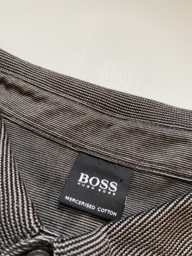 Hugo Boss BLACK HB ORYGINALNE bawełniane POLO W PASKI/ XL