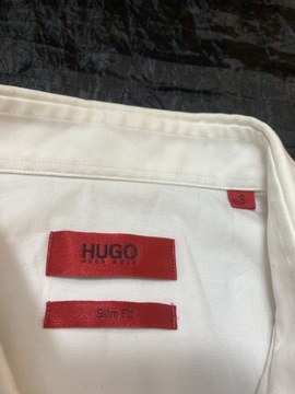 Hugo Boss RED Slim Fit ORYGINALNA biała KOSZULA/ S