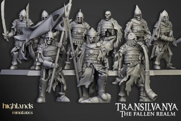 Skeleton Boyar Guard - Highlands Miniatures - 20 sztuk
