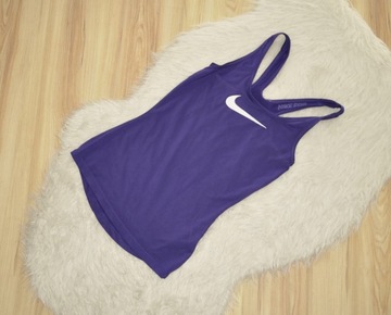 NIKE TOP FIOLETOWA SPORTOWY MODNY TRENINGOWY XS