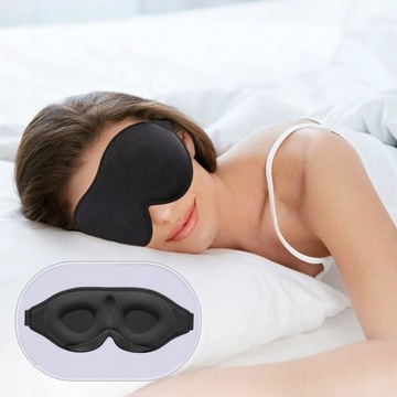 ДОРОЖНАЯ МАСКА SLEEPING EYESPALD 3D LIGHT BLACKING MASK, РЕГУЛИРУЕМАЯ