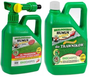 HUMUS ACTIVE NAWÓZ eko DO TRAWY TRAWNIKA ZESTAW SPRAY 1,2l + ZAPAS 1,2l
