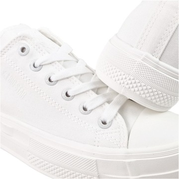 Trampki Damskie białe Big Star Klasyczne buty na koturnie NN274853 40