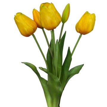 TULIPANY GUMOWE SILIKON BUKIET TULIPANÓW JAK ŻYWY