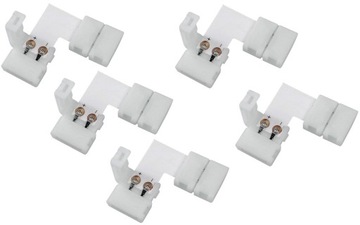5 x ZŁĄCZKA KĄTOWA CORNER 2 PIN do TAŚM MONO 10mm