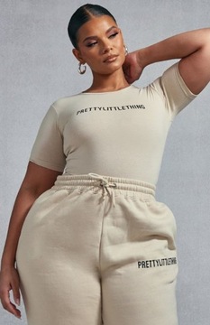 PRETTYLITTLETHING PLUS SIZE BODY BEŻOWE 46 EKC