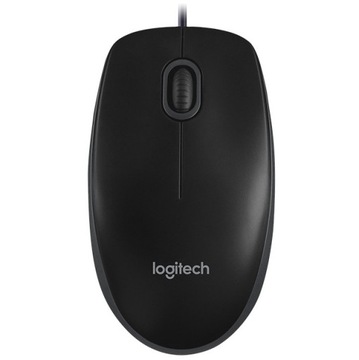 Mysz przewodowa optyczna Logitech B100 USB czarna