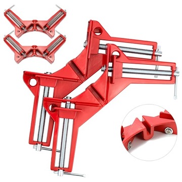 4 УГЛОВЫХ ЗАЖИМА УГЛОВЫЕ ЗАЖИМЫ ДЛЯ ДЕРЕВА 90° НАБОР ФИКСАТОРОВ ПРОФЕССИОНАЛЬНЫЙ