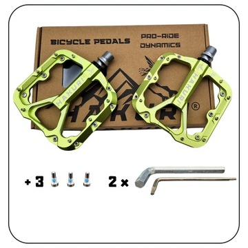 ПЕДАЛИ ПЛАТФОРМЫ Алюминиевый велосипед x 3 герметичных картриджных подшипника