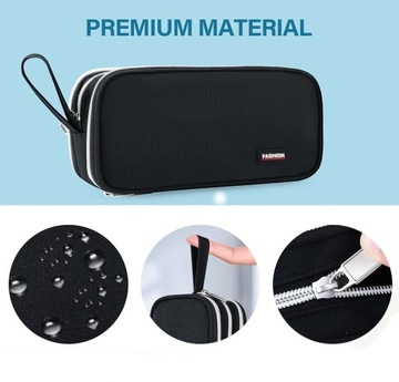 Прочный пенал Черная, вместительная и прочная косметичка.