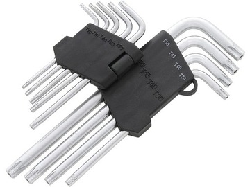 ZESTAW KLUCZE IMBUSOWE TORX IMBUSY 9SZT T10-T50 KOMPLET