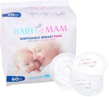 СУПЕРАБСОРБЕНТНЫЕ ГЕЛИРУЮЩИЕ ПРОДУКТЫ ДЛЯ КОРМЛЕНИЯ 60 шт BABYMAM