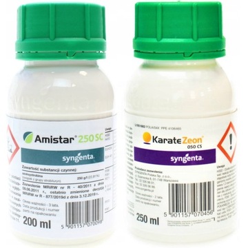 AMISTAR 250 SC 200ML GRZYBOBÓJCZY + KARATE ZEON 050 CS 250ML OWADOBÓJCZY