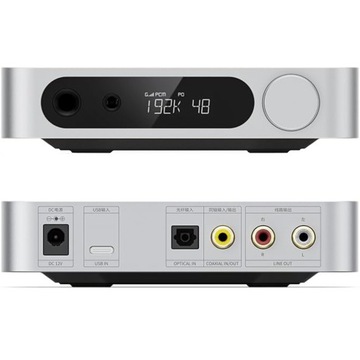 Biurkowy wzmacniacz słuchawkowy DAC USB HIFI FIIO K11 srebrny