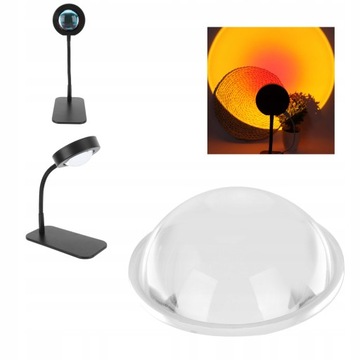 ВЫПУКЛАЯ ЛИНЗА ДЛЯ СВЕТОДИОДНОЙ ЛАМПЫ ЗАКАТ 60ММ