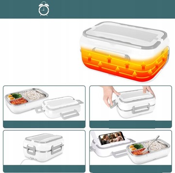 ЭЛЕКТРИЧЕСКИЙ ОБЕДЕННЫЙ БОКС ТЕРМОС НАГРЕВАТЕЛЬ ДЛЯ УЖИНА