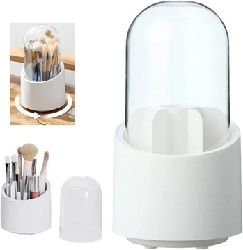 360 Rotating Makeup Brush Organizer Makeup Bucket