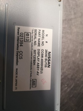 ALMERA TINO FACELIFT DISPLEJ AUTORÁDIO 28090BU705