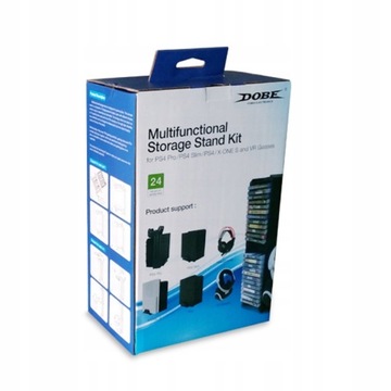 ИРИС Подставка для 24 игровых коробок с подвеской для гарнитуры или VR-очков.