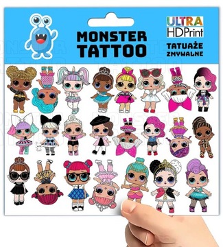МОЮЩИЕСЯ ВРЕМЕННЫЕ ТАТУ ДЛЯ ДЕТЕЙ КУКЛЫ ЛОЛ СЮРПРИЗ, ОРИГИНАЛЬНЫЕ ДИЗАЙНЫ