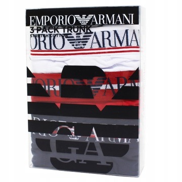 EMPORIO ARMANI BOKSERKI MĘSKIE 3-PACK |ORYGINAŁ| S