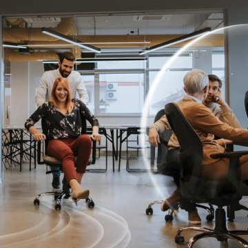 Поворотные ролики стула резиновые силиконовые 11 мм 5 шт.