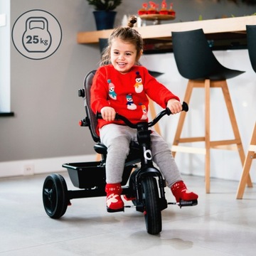 ТРЕХКОЛЕСНЫЙ ВЕЛОСИПЕД 2в1, ПОВОРОТНЫЙ, РЕГУЛИРУЕМЫЙ, С КОЗЫРЕКОМ LIONELO HAARI