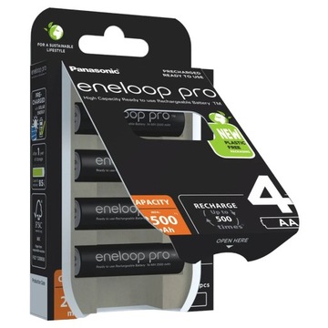 4x BATERIE AKUMULATORKI PANASONIC ENELOOP PRO AA