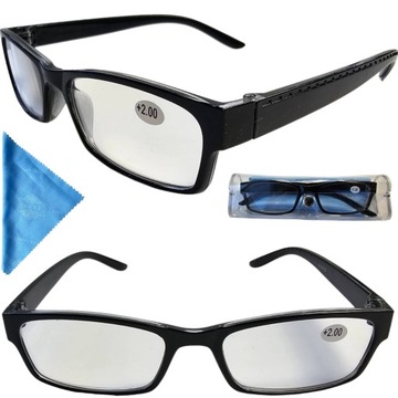 OKULARY KOREKCYJNE DO CZYTANIA UNIWERSALNE UNISEX PLUSY POWIĘKSZAJĄCE 1-4