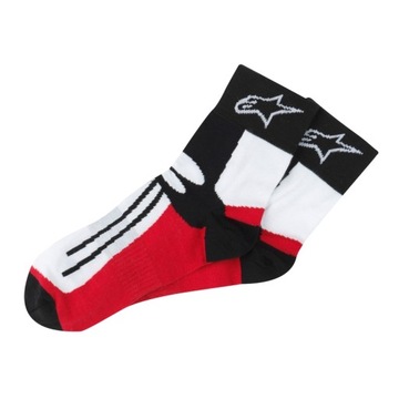 НОСКИ ALPINESTARS RACING ROAD SHORT BLACK/RED (S/M) 