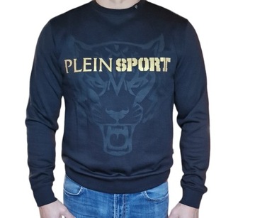 PHILIPP PLEIN SPORT Bluza męska bez kaptura czarna r. L FIPSG600