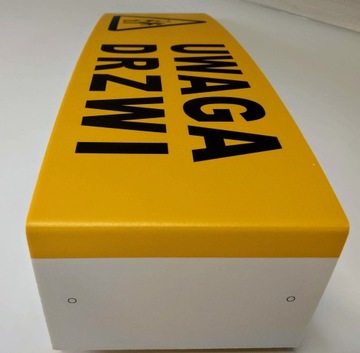 ВНИМАНИЕ ДВЕРНАЯ табличка, семафорная табличка 50х15см