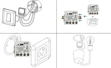 Контроллер WiFi-модуля RTX TUYA, МИНИ-реле 16 А