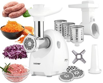 MASZYNKA DO MIĘSA ZELMER ZMM4048B SZATKOWNICA 8 MOCNA 1900W