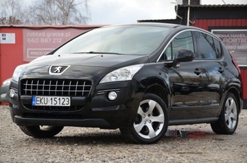 Peugeot 3008 I Crossover 1.6 156KM 2009 CZARNY ZAREJESTROWANY 1.6T SERWIS PANORAMA HEAD-UP ACC ALU GWARANCJA, zdjęcie 1
