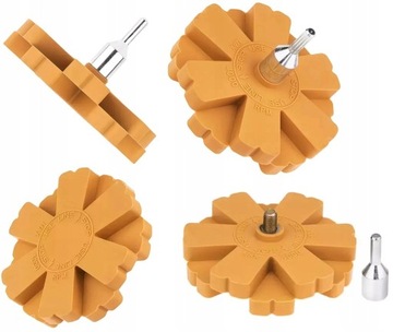 KRĄŻEK GUMOWY KARBOWANY DO USUWANIA KLEJU NA WIERTARKĘ ADAPTER