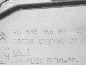 CITROEN DS3 CABRIO 1.2 VTI 60KW KRYT LEVÝ STRANY CHLADIČŮ 9683816680 20