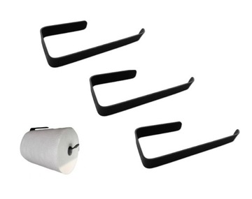 3x UCHWYT NA RĘCZNIK PAPIEROWY BEZ WIERCENIA