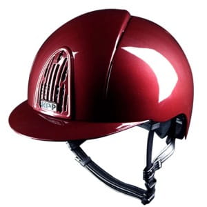Kask toczek jeździecki KEP Smart Metal Bordeaux