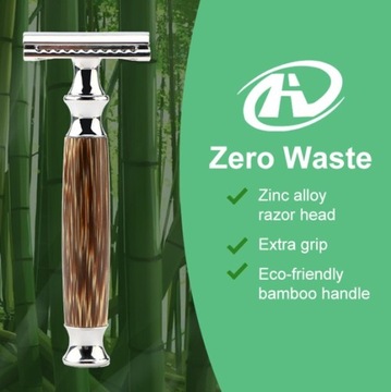 ЩЕТКА ДЛЯ БРИТЬЯ BADger + ТРАДИЦИОННОЕ БАМБУКОВОЕ ЛЕЗВИЕ БРИТВЫ