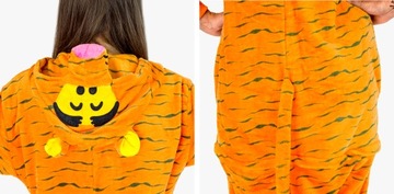 KOSTIUM PIŻAMA KIGURUMI ONESIE DRES PRZEBRANIE TYGRYS ROZMIAR XL