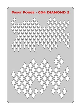 Wzornik szablon Paint Forge 004 M DIAMOND 2