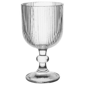 Szklanka na nóżce kieliszek do drinków Selena prążki 370ml