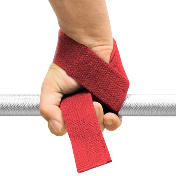 ПОЯС ТРЕНИРОВОЧНЫЕ РЕМНИ РУЧКИ ДЛЯ ТЯГИ РУЧКИ GORILLA GRIP RED