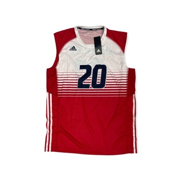 Koszulka czerwona USA 20 Adidas VOLLEYBALL L