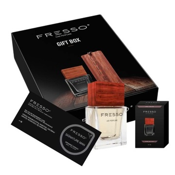 FRESSO GIFT BOX SIGNATURE MAN Zestaw prezentowy Perfumy do auta