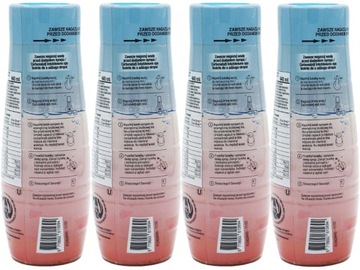 4x КОНЦЕНТРАТ ГРЕЙПФРУТОВОГО СИРОПА SODASTREAM НА 9 Л САТУРАТОР НАПИТКОВ с 440 мл