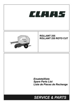 Claas Rollant 255, Rollant 255 RotoCut - katalog części