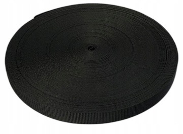Taśma Nośna Parciana Pas 4cm Czarna - 40mm 50m